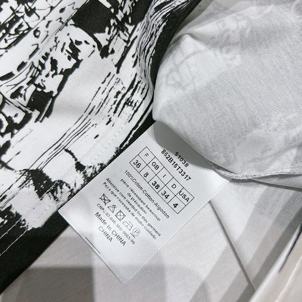 稀少ディオール n級品 Paris コットン リネン Tシャツ エッフェル塔 deu78307